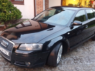 Audi A3 II (8P) SB, Sline, RNSe, Bixenon, Bose, Tempomat,Czysty środek + dodatki