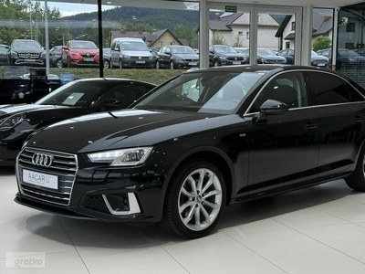 Audi A4 B9 Limousinie S-Line S-Tronic, Salon PL, 1-wł, FV23%, Gwarancja, DOSTAW