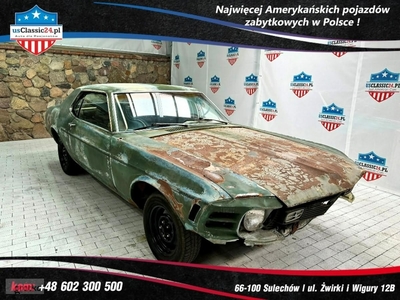 Ford Mustang Coupe 1970 V8 302cu zielony do odnowienia SUPER CENA !