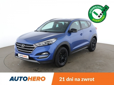 Hyundai Tucson III klima auto, navi, grzane fotele i kierownica, kamera i czujniki park