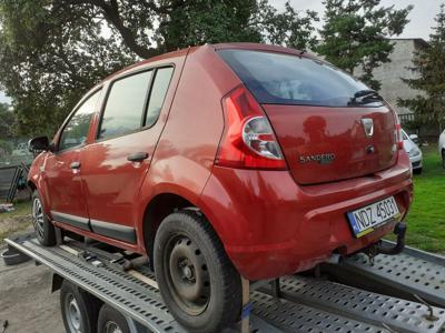 Dacia Sandero 1,2 2009r uszkodzona