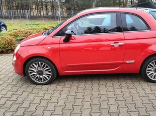 Fiat 500 1,2MPI 69KM LPG czujniki park, klimatronic, szklany dach