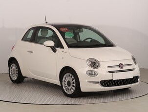 Fiat 500 , Salon Polska, Serwis ASO, VAT 23%, Skóra, Klima, Tempomat,