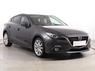 Mazda 3 III , Serwis ASO, Skóra, Navi, Klimatronic, Tempomat, Parktronic,