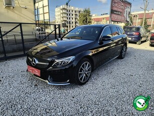 Mercedes-Benz Klasa C W205 4MATIC|pół-skóra|kamera cofania |NISKI przebieg| ALU 18