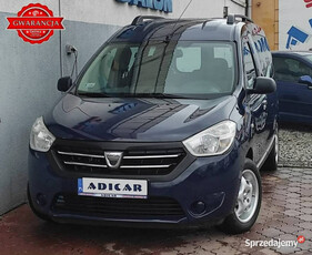 Dacia Dokker klima, LPG, kamery, alu, Isofix, Org. CD/AUX/USB, wielofunkcj…