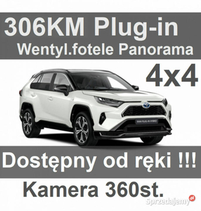 Toyota RAV-4 Plug-in Style 306KM 4x4 Wentyl. fotele Dostępn…