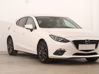 Mazda 3 III , Serwis ASO, Skóra, Xenon, Bi-Xenon, Klimatronic, Tempomat,