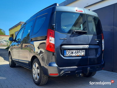 Dacia Dokker 1.6 z LPG salon PL bog.wyp: Klimatyzacja, hak 5-osobowa bdb