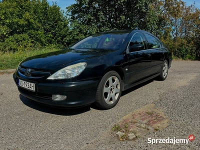 Peugeot 607 2.2HDI 133km, 2003, Full Opcja, Białe skóry