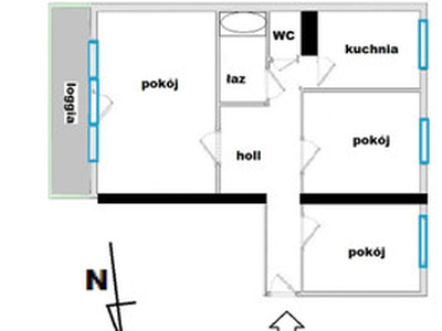Mieszkanie na sprzedaż, 53 m², Warszawa Mokotów
