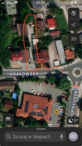 Miejsce parkingowe zamkniete. Skawina ul.Krakowska 9