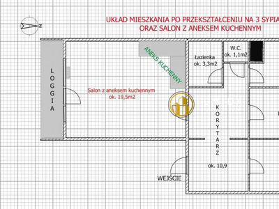 Mieszkanie Bydgoszcz 64m2 3 pokojowe