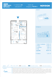 Apartament, 38,67 m², 2 pokoje, piętro 2, oferta nr A/26