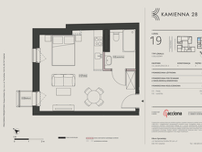 Apartament inwestycyjny, 35,01 m², 1 pokój, piętro 3, oferta nr 4.19