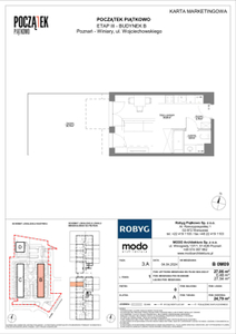 Mieszkanie, 27,06 m², 1 pokój, parter, oferta nr B.0M09