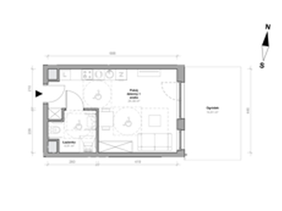 Mieszkanie, 29,29 m², 1 pokój, parter, oferta nr H.0.M12