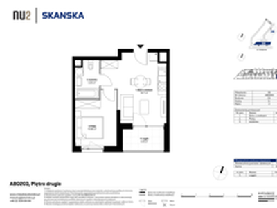 Mieszkanie, 34,32 m², 2 pokoje, piętro 2, oferta nr AB0203