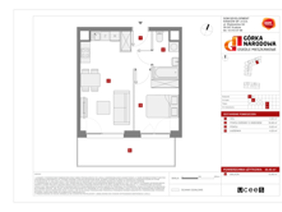 Mieszkanie, 35,45 m², 2 pokoje, piętro 5, oferta nr C/63