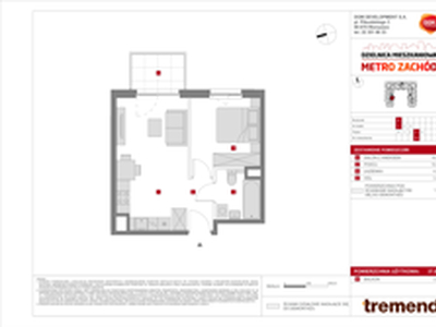 Mieszkanie, 37,61 m², 2 pokoje, piętro 3, oferta nr E/33