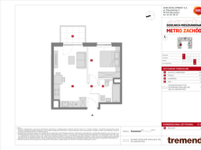 Mieszkanie, 37,61 m², 2 pokoje, piętro 4, oferta nr E/44