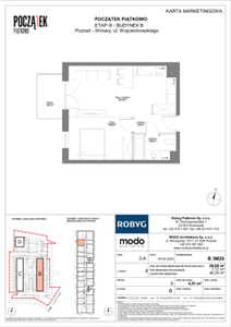 Mieszkanie, 39,08 m², 2 pokoje, piętro 3, oferta nr B.3M20