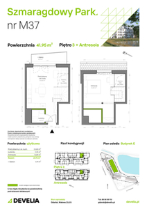 Mieszkanie, 41,95 m², 2 pokoje, piętro 3, oferta nr E/037