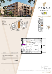 Mieszkanie, 42,20 m², 2 pokoje, piętro 1, oferta nr VB.1.07