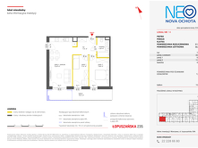 Mieszkanie, 57,60 m², 3 pokoje, piętro 3, oferta nr I/14