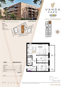 Mieszkanie, 62,39 m², 3 pokoje, piętro 2, oferta nr VB.2.03