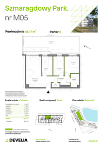 Mieszkanie, 65,17 m², 4 pokoje, parter, oferta nr E/005