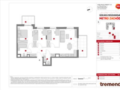 Mieszkanie, 66,94 m², 4 pokoje, piętro 3, oferta nr E/103