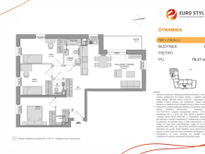 Mieszkanie, 78,31 m², 4 pokoje, piętro 1, oferta nr G/4