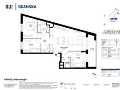 Mieszkanie, 80,20 m², 4 pokoje, piętro 2, oferta nr AB0202