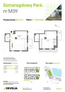 Mieszkanie, 85,37 m², 4 pokoje, piętro 3, oferta nr E/039