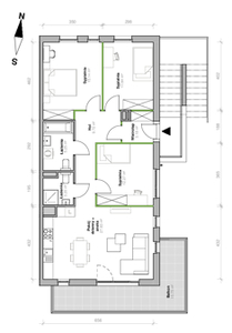 Mieszkanie, 88,53 m², 4 pokoje, piętro 1, oferta nr F.1.M02