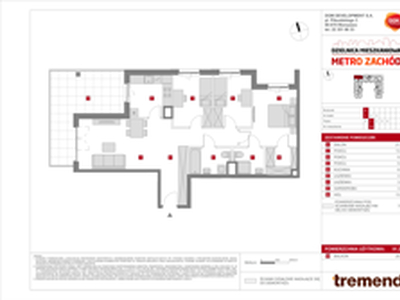 Mieszkanie, 91,25 m², 4 pokoje, piętro 1, oferta nr E/19