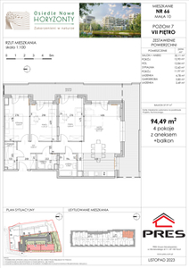 Mieszkanie, 94,49 m², 4 pokoje, piętro 7, oferta nr F-BYD-E1-LM-1_M66