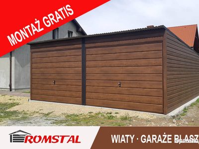 Garaż Blaszany Jednospadowy 6x6m -Garaże Blaszane - Romstal -A5v2- A5v1