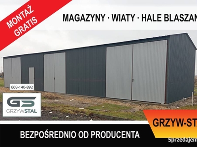 Garaż Blaszany -Magazyn -Hala -Wiata - Garaże Blaszane - GRZYWSTAL