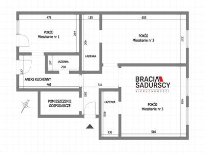Mieszkanie, 92 m², Kraków
