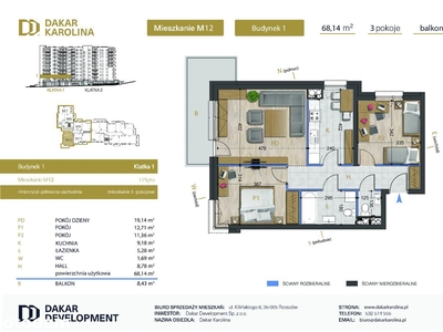 Przestronne mieszkanie 65m2 – Opole, Śródmieście