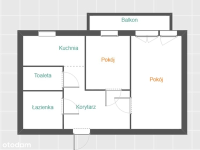 Mieszkanie 2-pokojowe z dużym balkonem - Asnyka