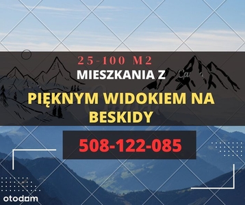 NAROŻNE +100m2 z widokiem BESKIDY + miejsce GRATIS