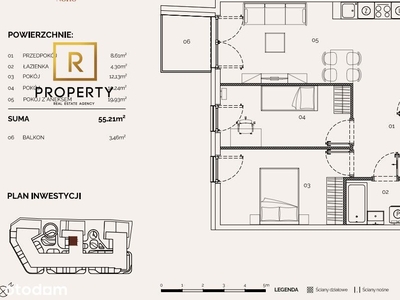 Prestiżowa inwestycja |ul.Mogilska|55,21m2 |3 pok.