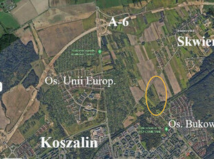 Działka inwestycyjna 1,27 ha Koszalin Skwierzynka