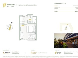 Harmony Resort | apartament 1-pok. | H.2.33