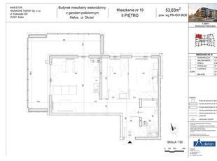 Mieszkanie w Centrum Kielc| 53,83 m2 |3 Pokoje| 2P