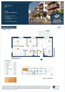 4 pokojowe mieszkanie Eco Vista Stabłowice B.0.4