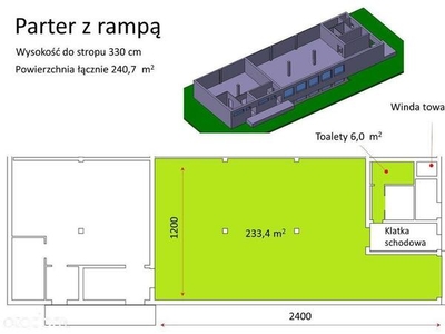 Do wynajęcia hala 241mkw, parter z rampą, Gorzów